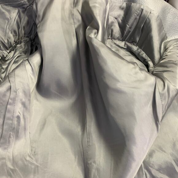 CALVIN KLEIN COLLECTION Size 38 Grey Textured Cotton Blend Peak Lapel Suit - Picture 13 of 16